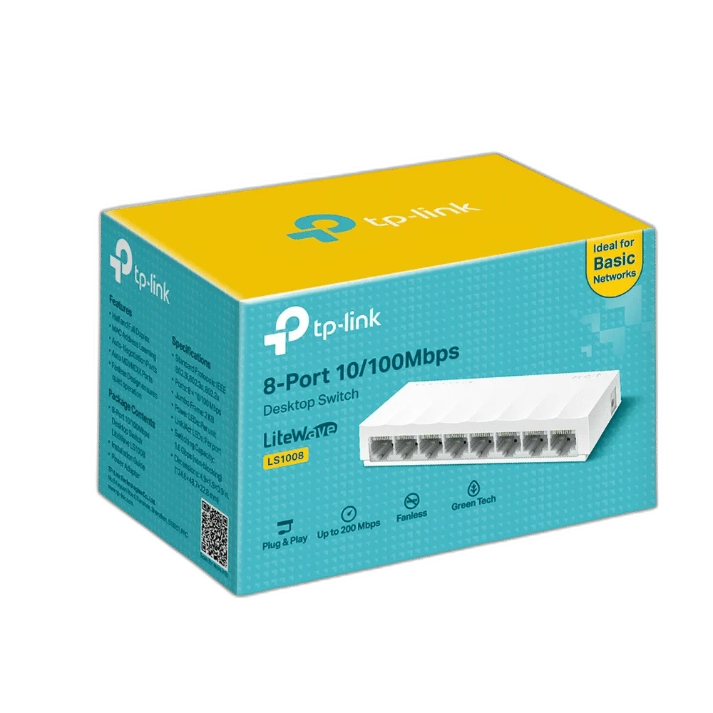 SWITCH DE RED TP-LINK LS1008 8 PUERTOS 100MBPS
