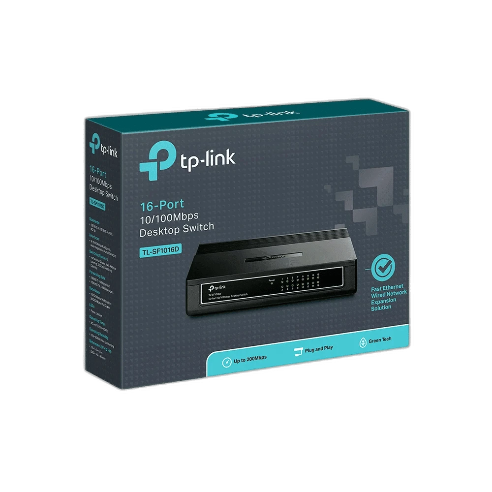 Switch de Red TP-Link TL-SF1016D 16 Puertos Ethernet