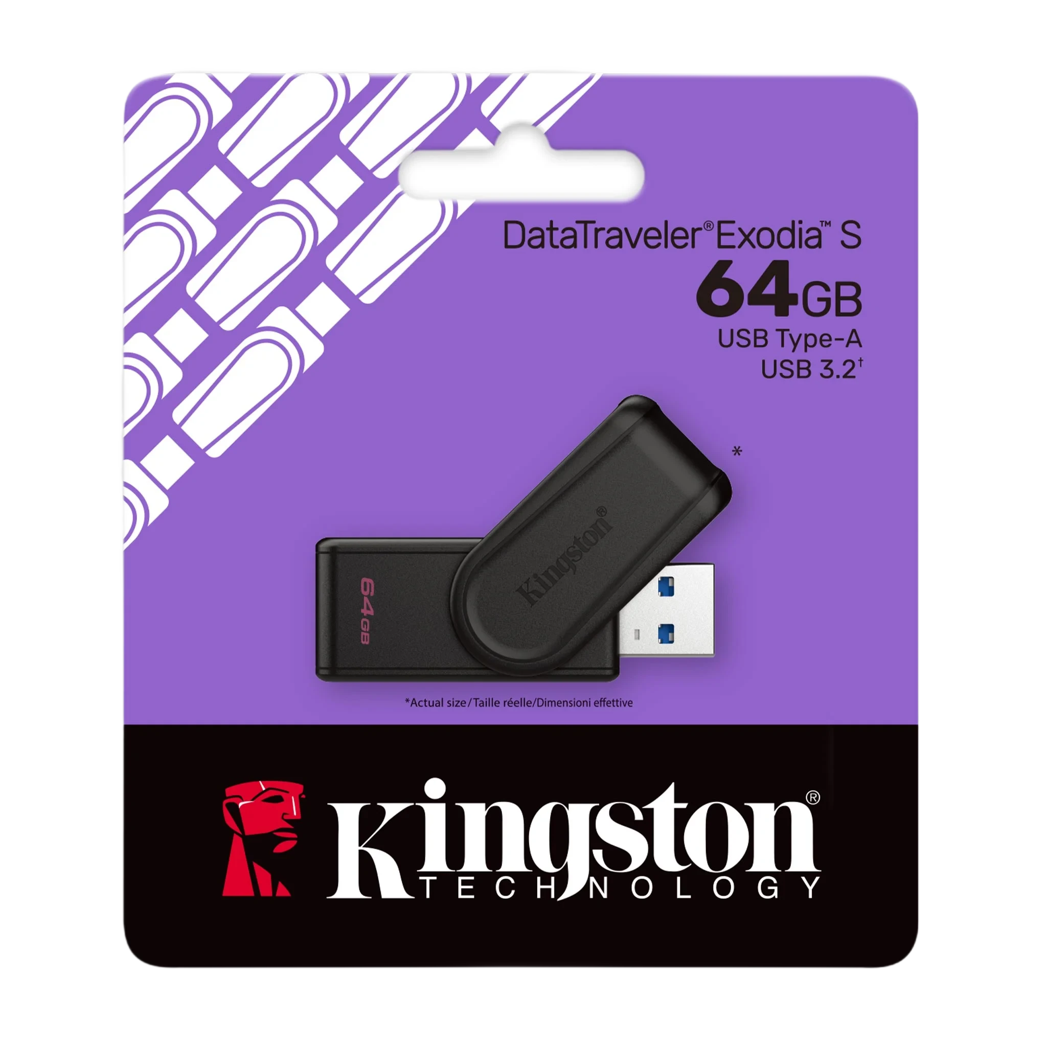 MEMORIA USB KINGSTON DATATRAVELER EXODIA S 64GB